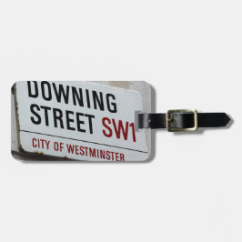 Downing Street-skylt Bagagebricka