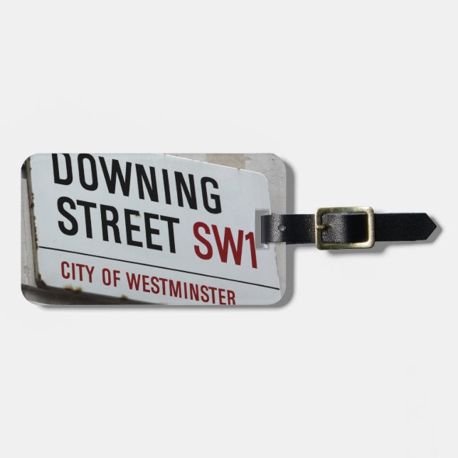 Downing Street-skylt Bagagebricka (Horisontell Framsida)