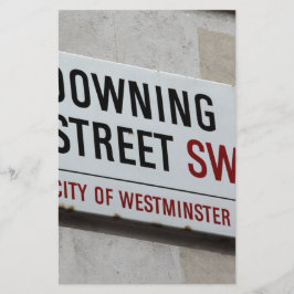 Downing Street-skylt Brevpapper