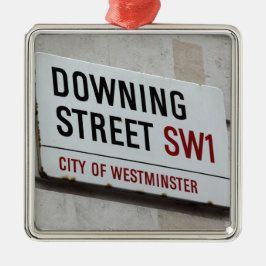 Downing Street-skylt Julgransprydnad Metall
