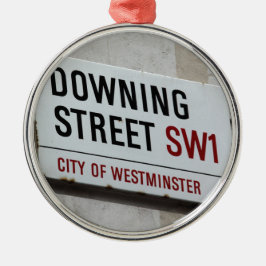 Downing Street-skylt Julgransprydnad Metall