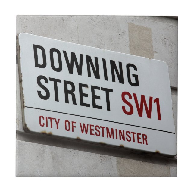 Downing Street-skylt Kakelplatta (Framsidan)