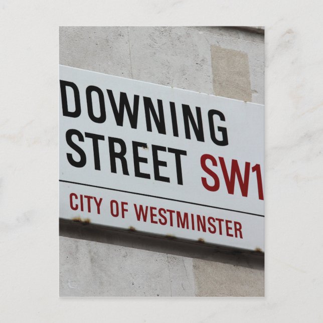 Downing Street-skylt Vykort (Framsida)