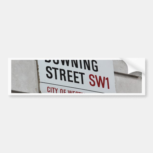 Downing Street-tecken Bildekal (Framsidan)