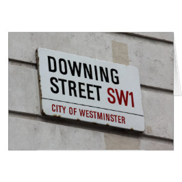 Downing Street-tecken Hälsningskort