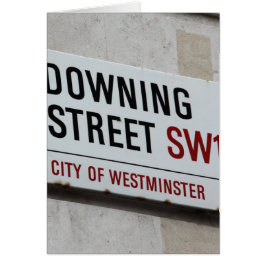 Downing Street-tecken Hälsningskort