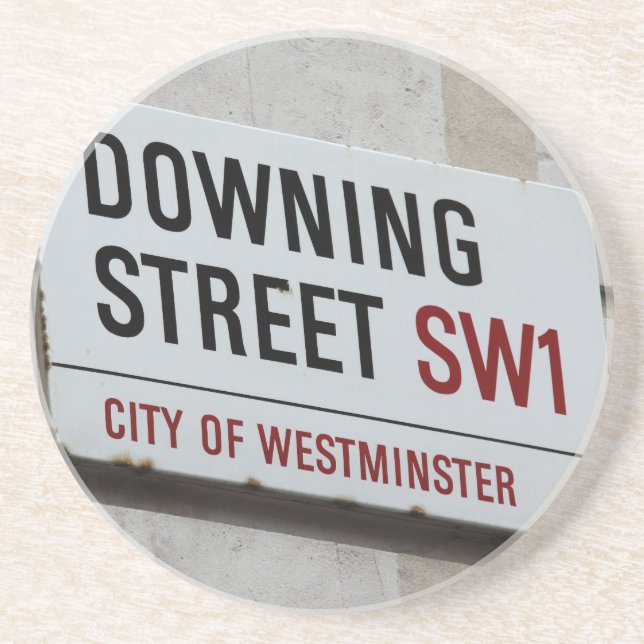 Downing Street-tecken Underlägg Sandsten (Framsidan)
