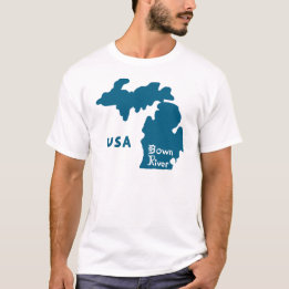 Downriver Michigan Blue T Shirt