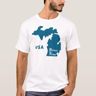 Downriver Michigan Blue T Shirt