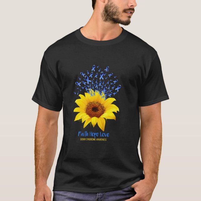 Downs syndrom tröja, Downs syndrom för mamma, ner T Shirt (Framsida)