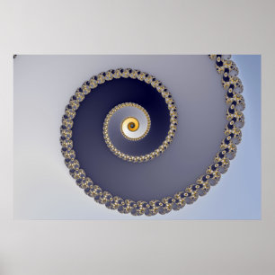 Downstairs - Fractalaffisch Poster