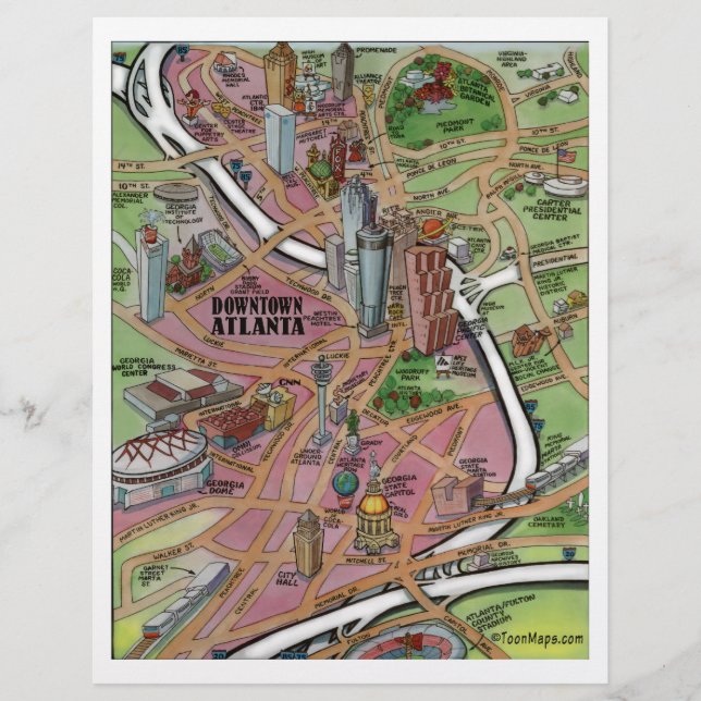 Downtown Atlanta Georgia Flyer (Framsidan)