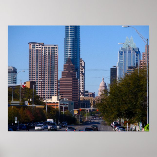 Downtown Austin, Texas, Zoomed Poster (Framsidan)