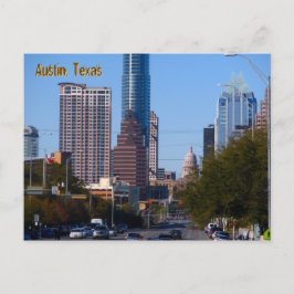 Downtown Austin, Texas, Zoomed Vykort