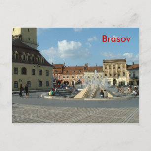 Downtown Brasov Vykort