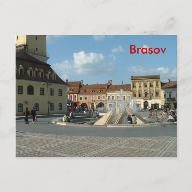 Downtown Brasov Vykort (Framsida)