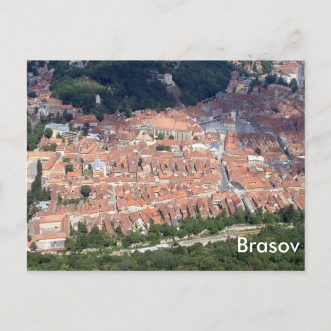 Downtown Brasov Vykort (Framsida)