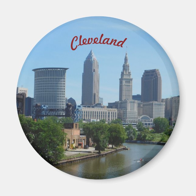 Downtown Cleveland Riverview Magnet (Framsidan)