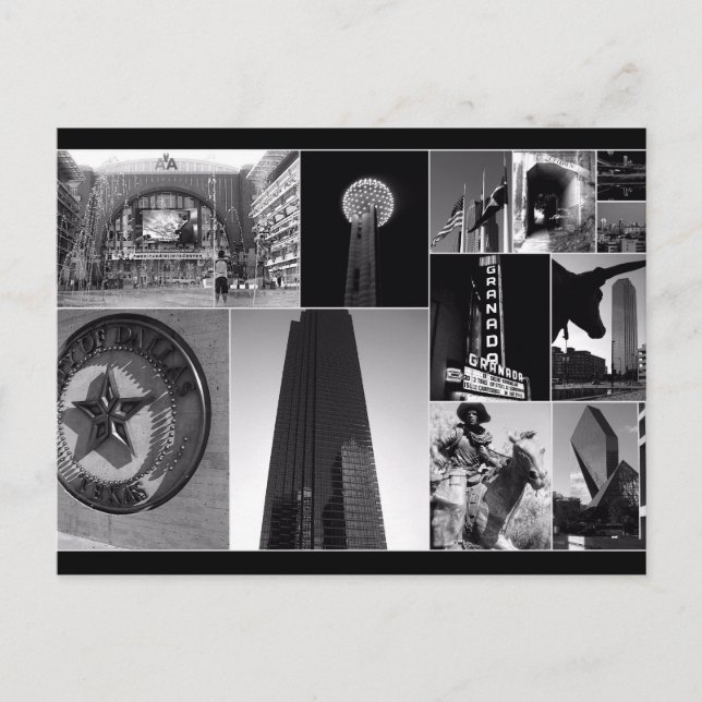 Downtown Dallas, Texas Vykort (Framsida)