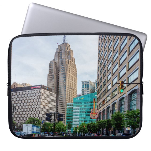 Downtown Detroit Laptop Fodral (Framsidan)
