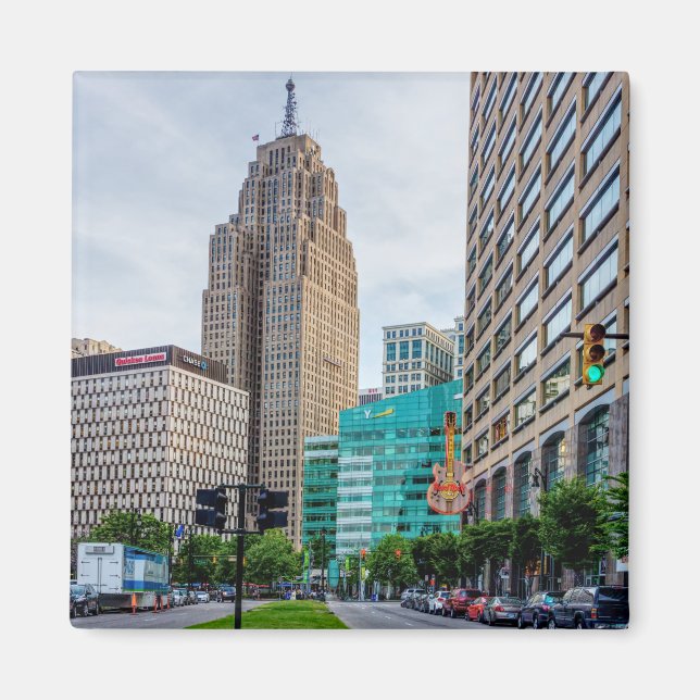 Downtown Detroit Magnet (Framsidan)