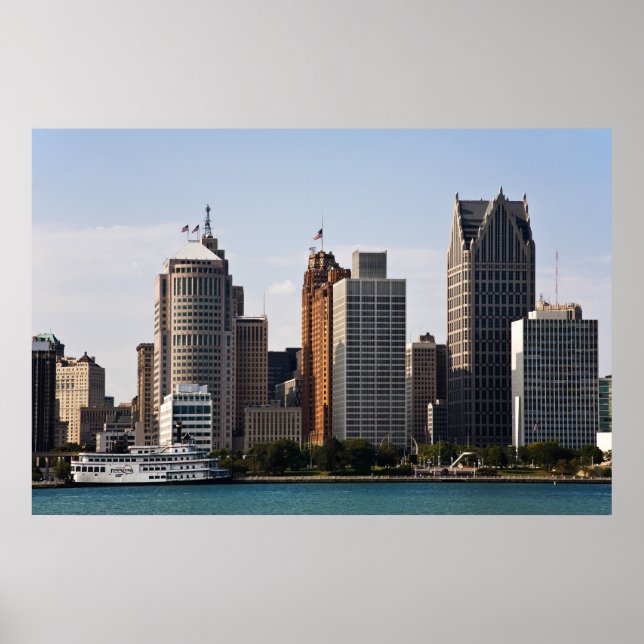 Downtown Detroit Poster (Framsidan)