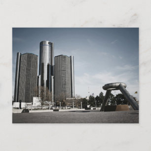 Downtown Detroit Vykort