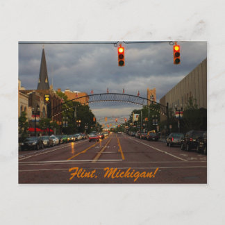 Downtown Flint, Michigan Vykort