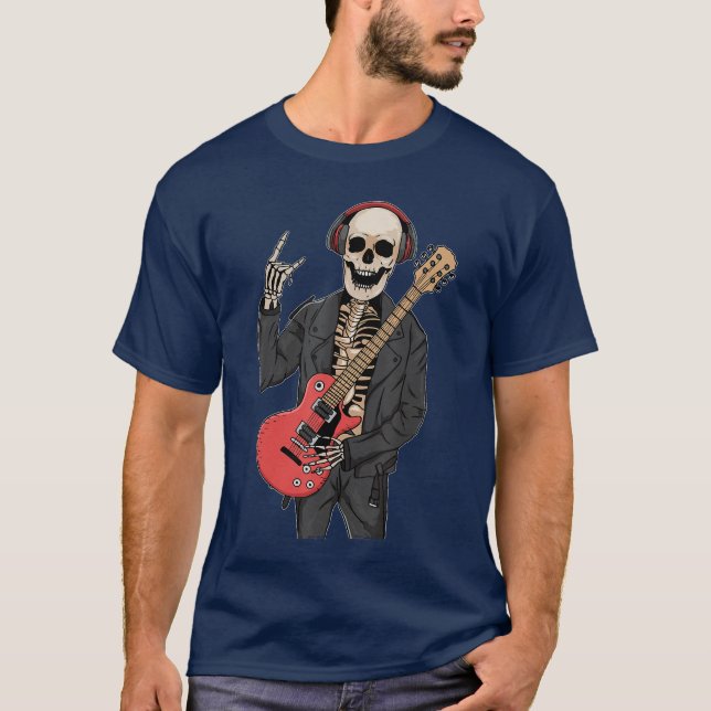 Downtown Girl Aesthetic Skeleton Sten Steampunk Pu T Shirt (Framsida)