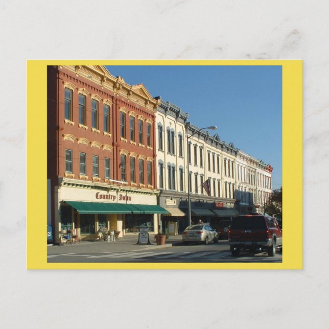 Downtown HONESDALE, Pennsylvania Vykort (Framsida)