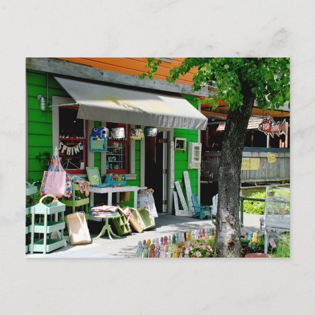 Downtown i Davis, Ca Vykort (Framsida)