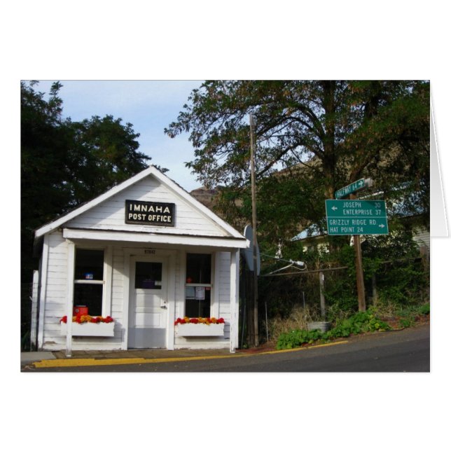 Downtown Imnaha OBS Kort (Framsidan Horizontal)