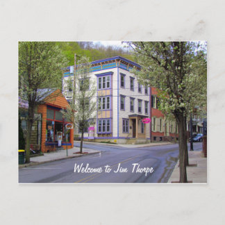 Downtown Jim Thorpe, PA Vykort