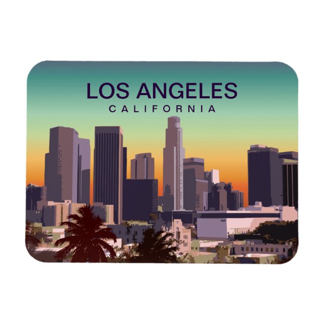Downtown L.A. California Magnet (Horisontell)