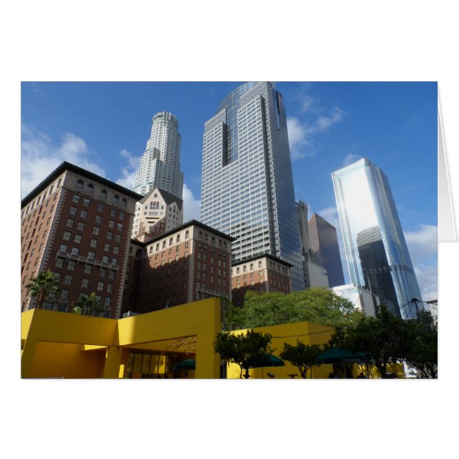 Downtown Los Angeles Hälsningskort (Framsidan Horizontal)