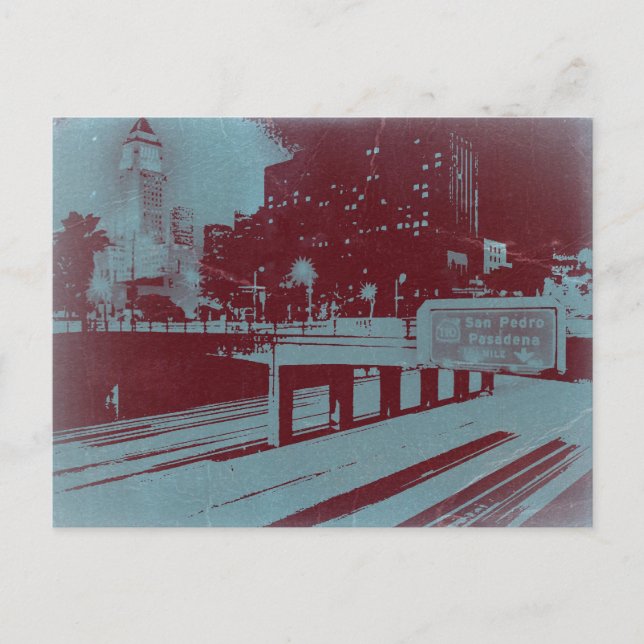 Downtown Los Angeles Vykort (Framsida)