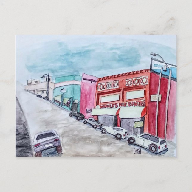 Downtown Los Angeles Vykort (Framsida)