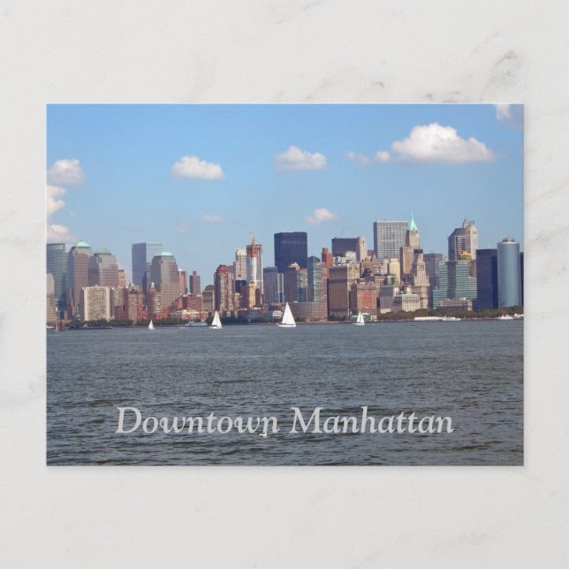 Downtown Manhattan Vykort (Framsida)