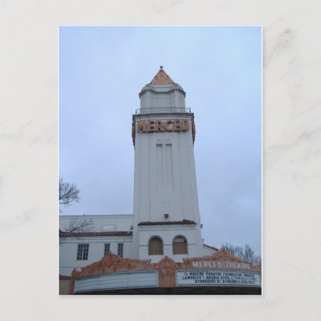 Downtown Merced Vykort (Framsida)