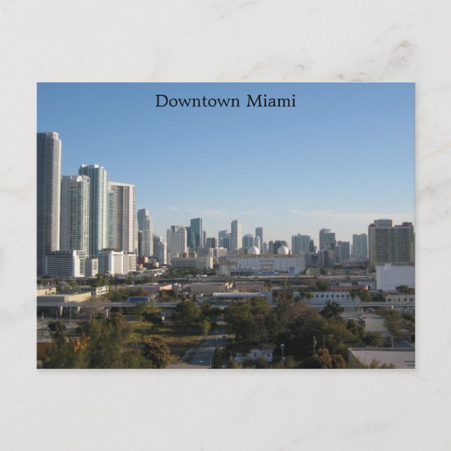 Downtown Miami Vykort (Framsida)