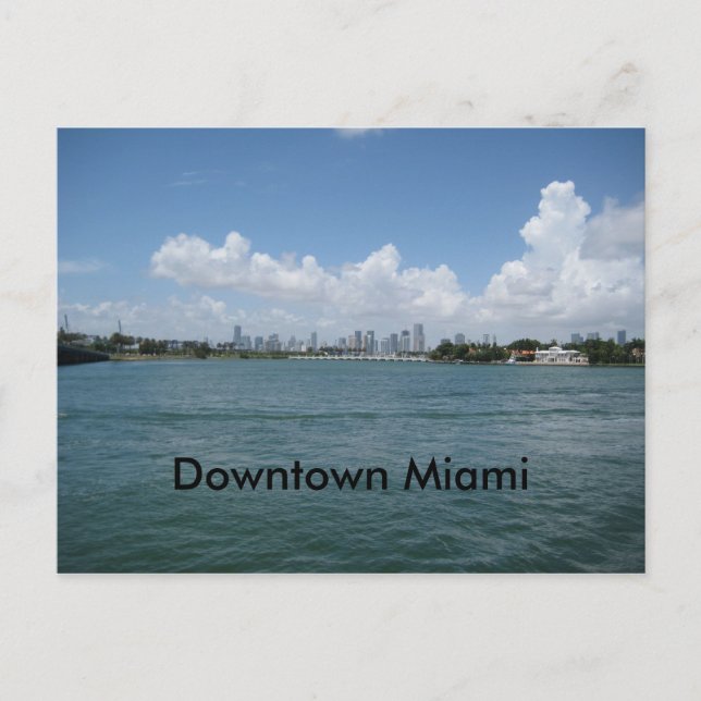 Downtown Miami Vykort (Framsida)