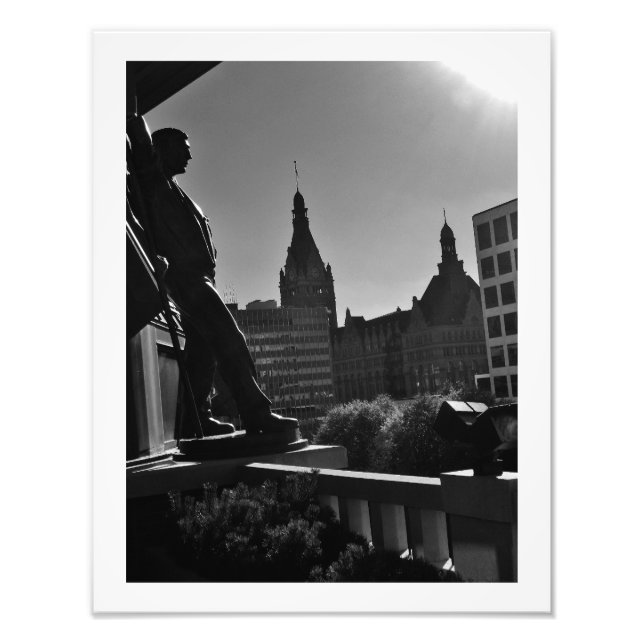 Downtown Milwaukee View Fototryck (Framsidan)