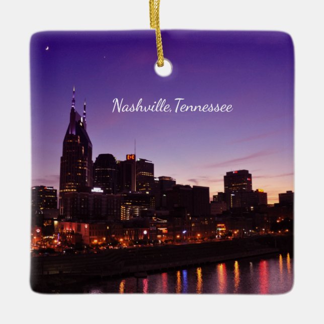 Downtown Nashville, Tennessee - Ceramic Ornament (Framsida)