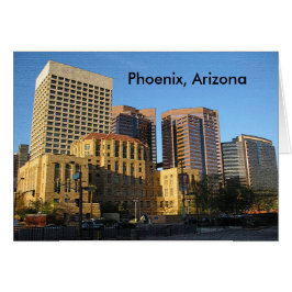 Downtown Phoenix Arizona Reseskyltar Presentkort Hälsningskort