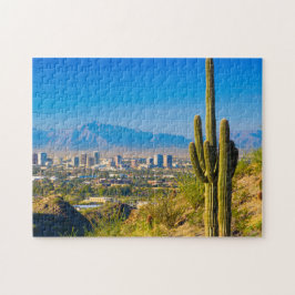 Downtown Phoenix Skyline Aesthetic Sunset Bilder Pussel