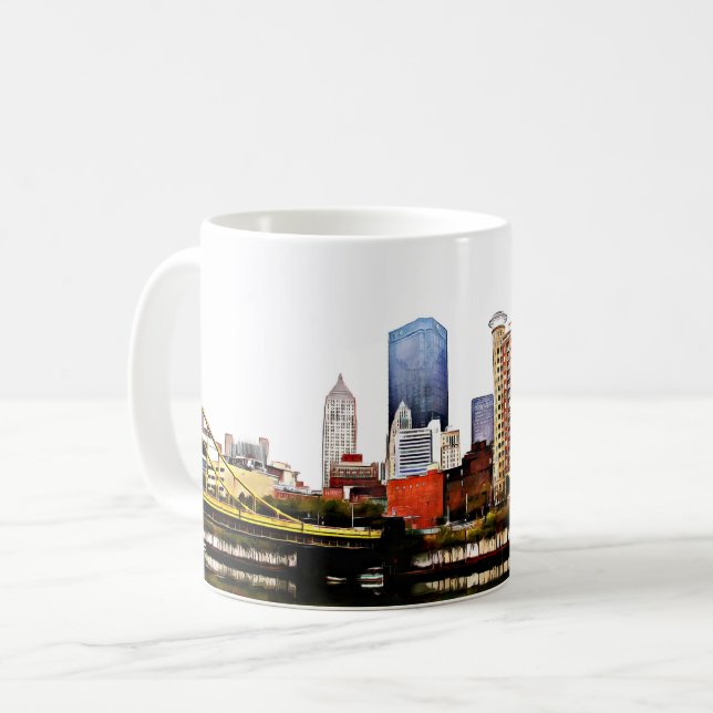 Downtown Pittsburgh Coffee Mugg (Framsida vänster)