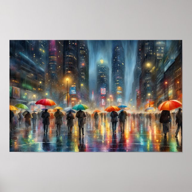 Downtown Rainfall Poster (Framsidan)
