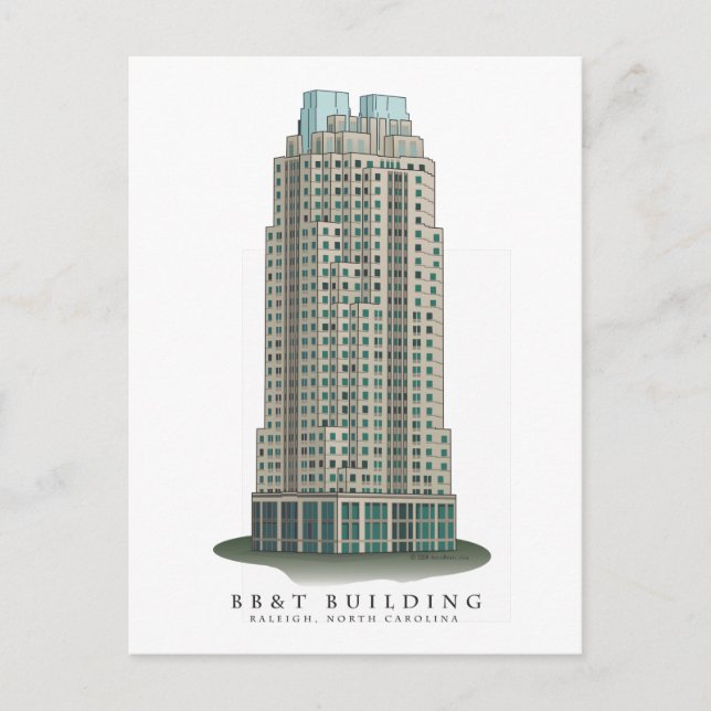 Downtown Raleigh, NC-vykort Vykort (Framsida)