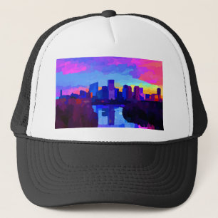 Downtown Richmond Virginia Skyline vid Sunset Keps