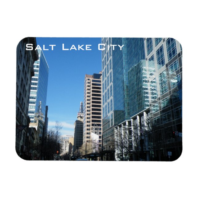Downtown Salt Sjö City Magnet (Horisontell)